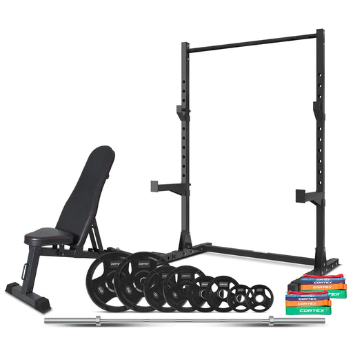 CORTEX 95kg SR-3 Squat Rack Home Gym Package - FitnessProducts Plus