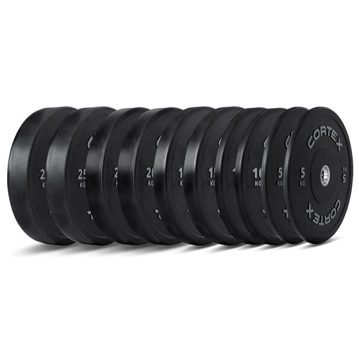 Cortex Pro 150KG Black Series Bumper Plate V2 Package - FitnessProducts Plus
