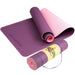 Powertrain Eco-Friendly TPE Pilates Exercise Yoga Mat 8mm - Dark Purple - FitnessProducts Plus