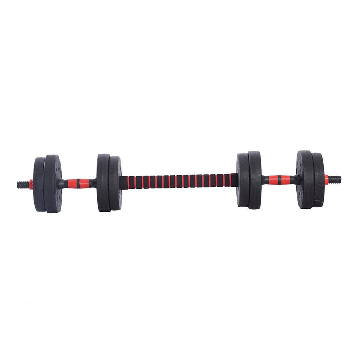 Dumbbells Barbell Weight Set 15KG Adjustable Rubber Home GYM Exercise Fitness - FitnessProducts Plus