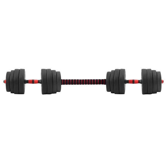 Dumbbells Barbell Weight Set 40KG Adjustable Rubber Home GYM Exercise Fitness - FitnessProducts Plus