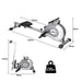 Centra Magnetic Rowing Machine 10 Level Resistance Exercise Fitness Home Gym - FitnessProducts Plus