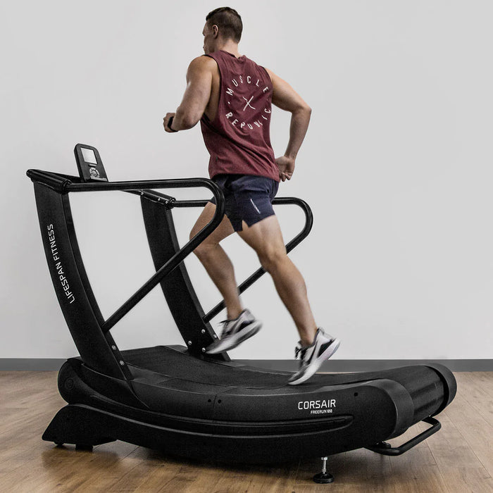 Lifespan Fitness Corsair FreeRun 100 Curved Treadmill - FitnessProducts Plus