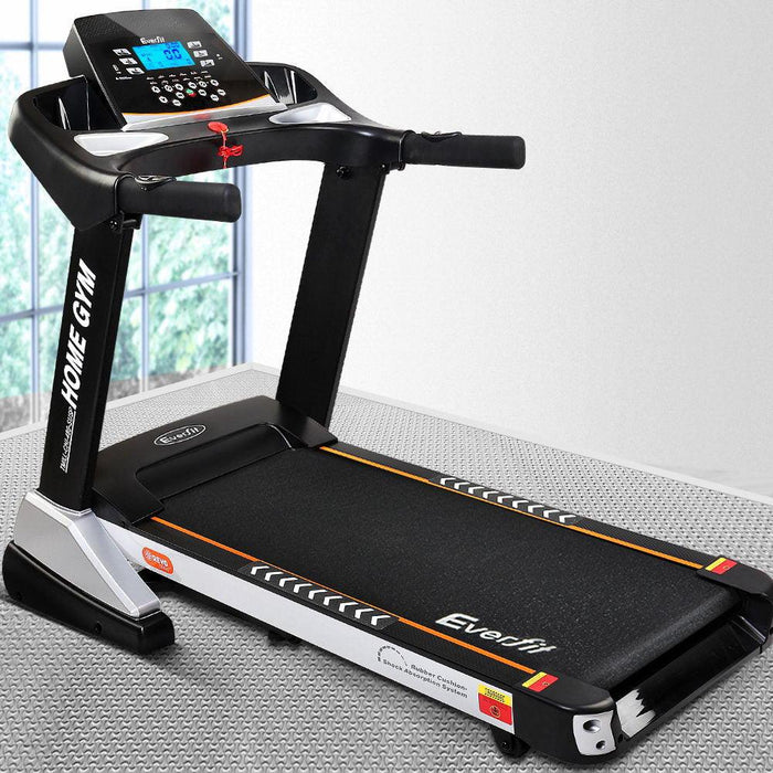 Everfit Electric Treadmill 48cm Incline Running Home Gym Fitness Machine Black - FitnessProducts Plus