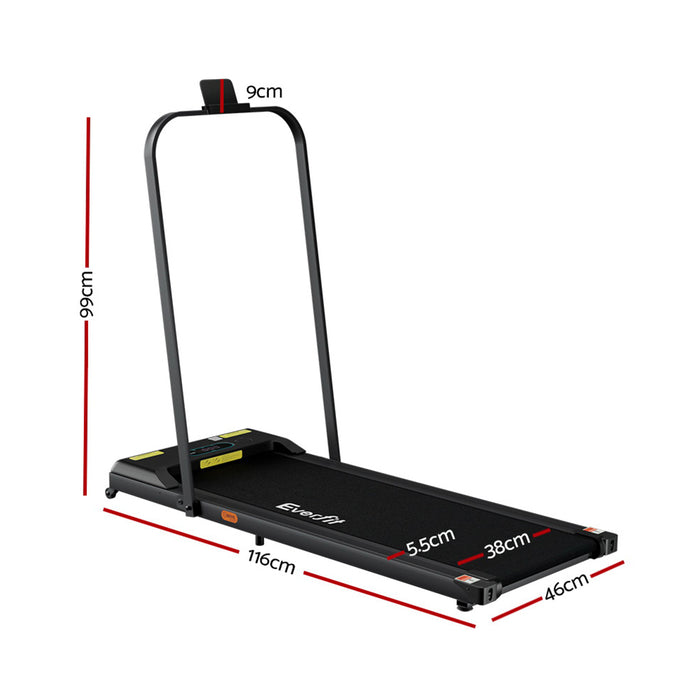 Everfit Treadmill Electric Walking Pad Home Gym Fitness Remote Control 380mm