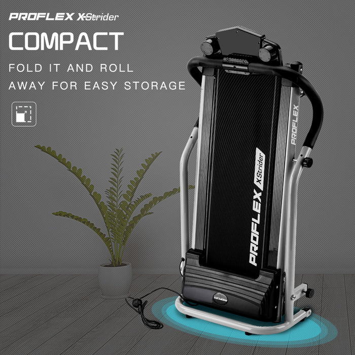 PROFLEX Mini Walking Electric Treadmill Compact Exercise Machine Fitness Equipment