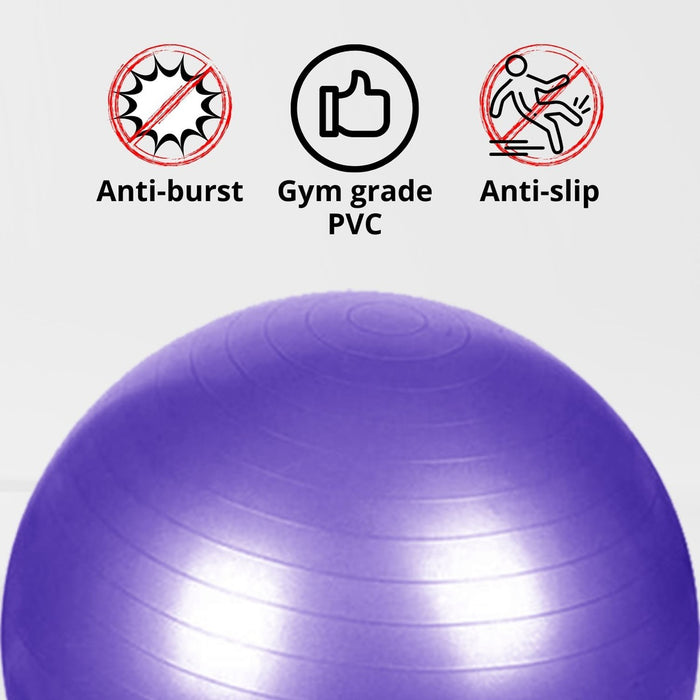 VERPEAK Yoga Ball 55cm (Black) FT-YB-100-SD / FT-YB-100-ZM