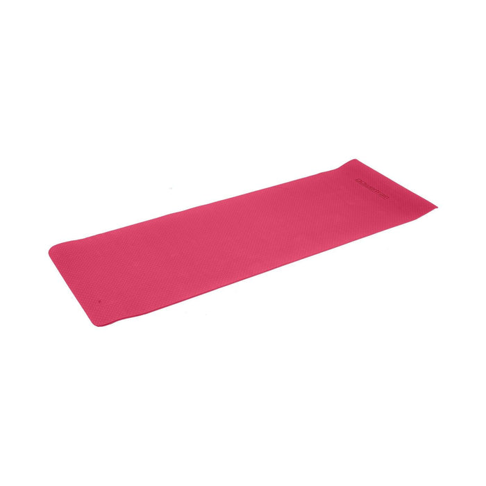 Powertrain Eco-Friendly TPE Yoga Pilates Exercise Mat 6mm - Rose Pink - FitnessProducts Plus